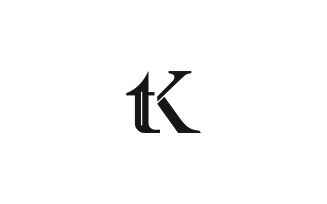 Letter TK logo vector template