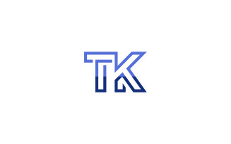 TK letter logo design, letter tk logo, kt logo design vector