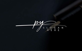 Creative Photography PY Letter Logo Design