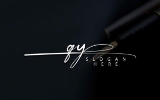 Creative Photography QY Letter Logo Design