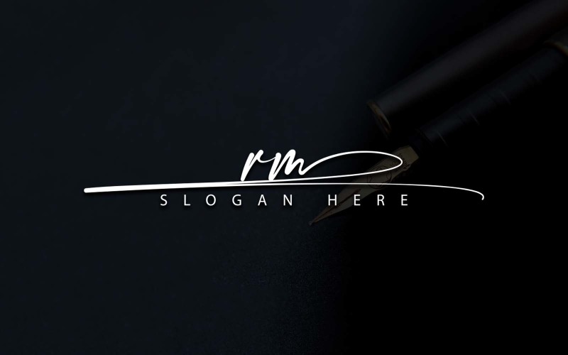 Creative Photography RM Letter Logo Design Logo Template
