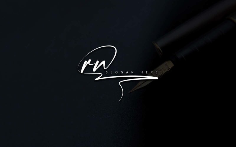 Creative Photography RN Letter Logo Design Logo Template