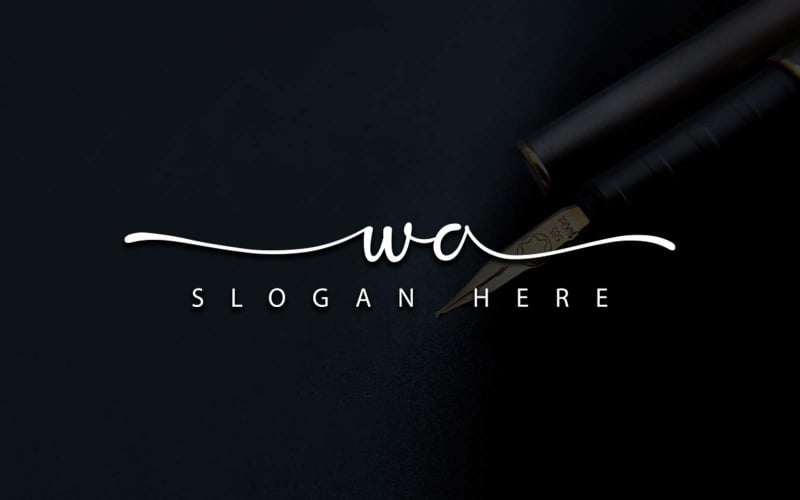 Creative Photography WA Letter Logo Design Logo Template