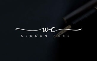 Creative Photography WC Letter Logo Design