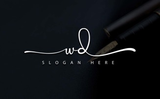 Creative Photography WD Letter Logo Design