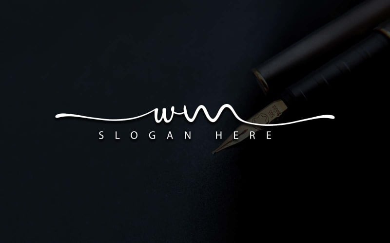 Creative Photography WM Letter Logo Design Logo Template