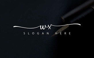 Creative Photography WX Letter Logo Design