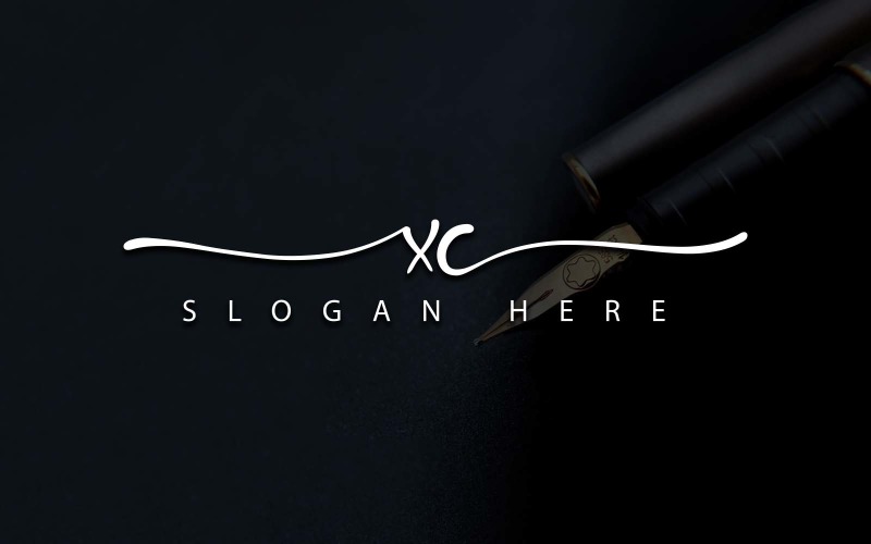Creative Photography XC Letter Logo Design Logo Template