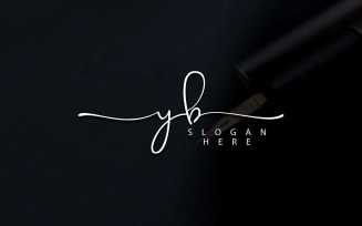 Creative Photography YB Letter Logo Design