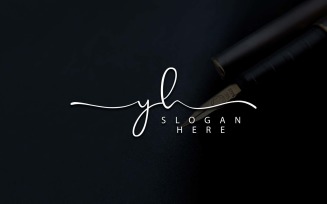 Creative Photography YH Letter Logo Design