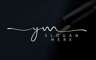 Creative Photography YM Letter Logo Design