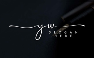Creative Photography YW Letter Logo Design