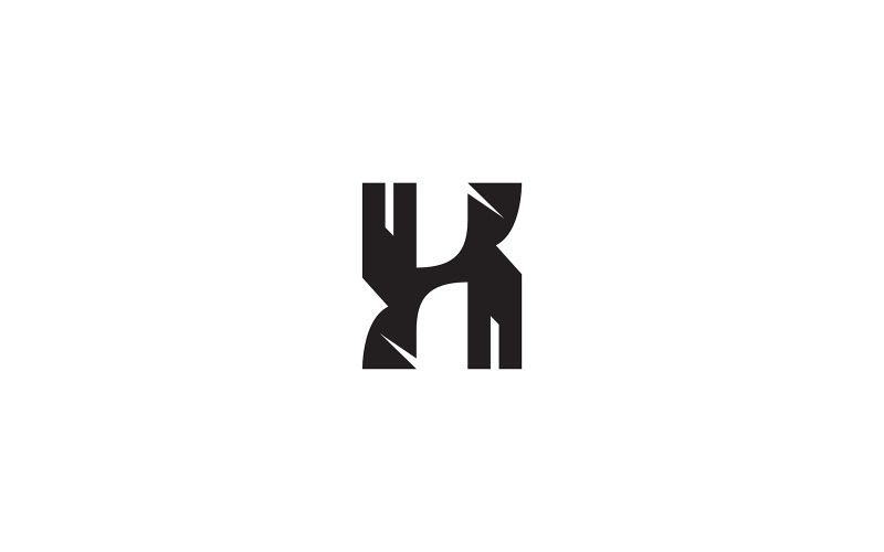 H logo design or letter h logo v3 Logo Template