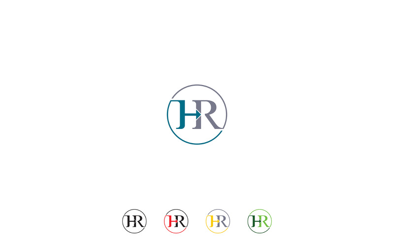 HR logo concept vector template v2 Logo Template