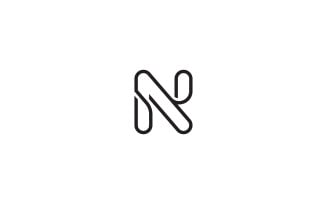 N letter logo design or n logo