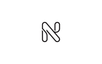 N letter logo design or n logo