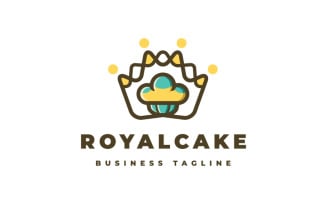 Queen Royal Cake Logo Template