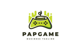 Unique Paper Game Logo Template