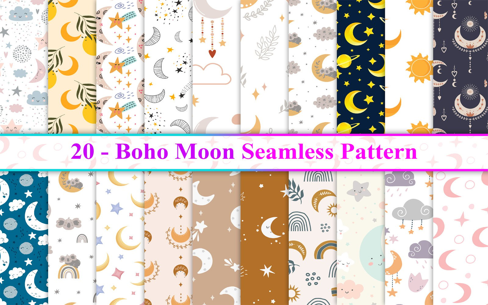 Template #362320 Boho Moon Webdesign Template - Logo template Preview