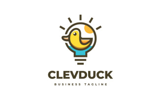 Clever Duck Logo Template