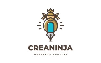 Creative Art Ninja Logo Template