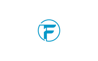 f logo design, f circle logo