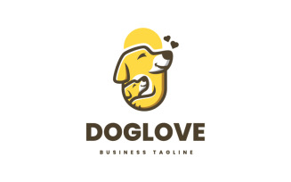 Family Dog Love Logo Template