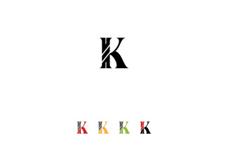 K logo design or k letter logo