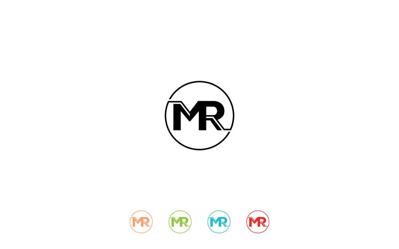 Mr letter abstract logo template v5 Logo Template