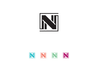 N letter logo design or NT logo design