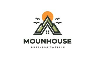 Peak Mountain House Logo Template