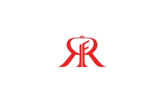 RRF letter logo design, RF letter logo, rf logo vector