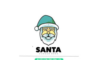 Santa claus mascot logo design unique
