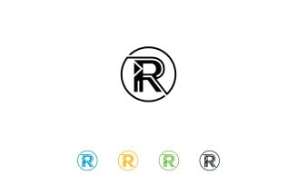Unique R logo, r logo, r letter logo design