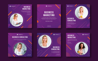Business Marketing Social Media Post Collection Template