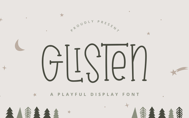 Glisten - Cute Playful Font