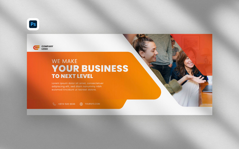 PSD Corporate Business Facebook Cover Banner Template Vol 3 Social Media