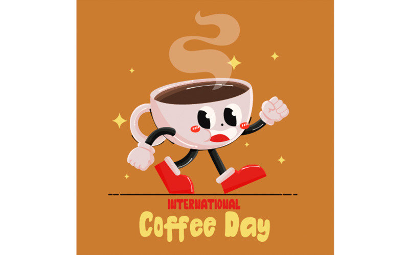 World Coffee Day Celebration Illustration