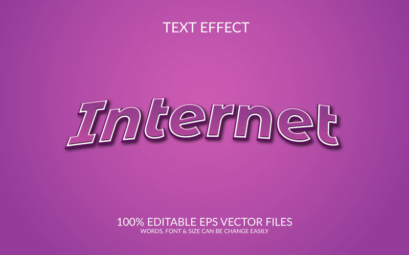 World Internet Day 3D Editable Vector Eps Text Effect Template Design Illustration