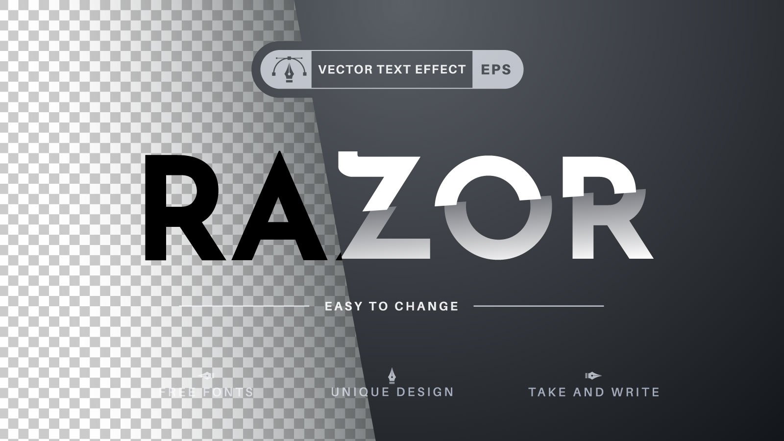 Template #362590 Effect Font Webdesign Template - Logo template Preview