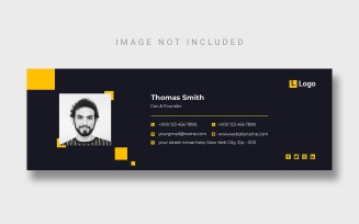 Email Signature And Social Media Cover Template