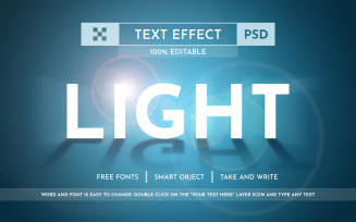 Paper Light - Editable Text Effect, Font Style