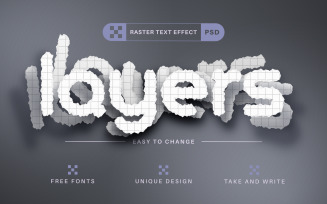 School White Paper - Editable Text Effect, Font Style