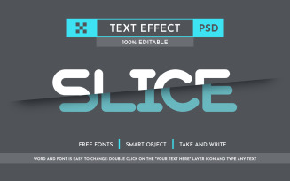 Slice Sticker - Editable Text Effect, Font Style
