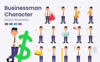 Businessman Character illustration Set