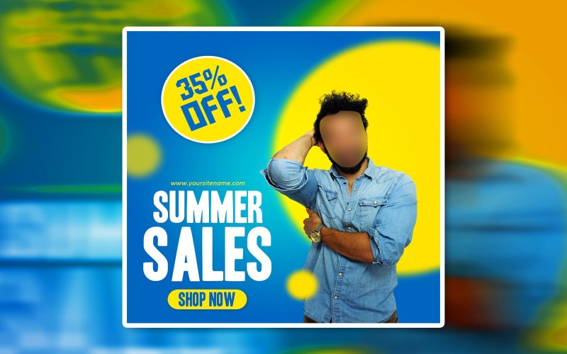 Creative Summer Sale Social Media Promotional Ads Banner Corporate Identity