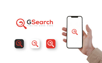 Minimal G Search Emblem Logo