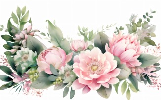 Watercolor Floral Background 01