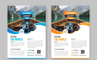 travel flyer design template, Travel poster or flyer pamphlet flyer design and travel agency flyer