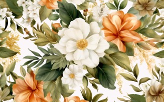 Watercolor Floral Background 28